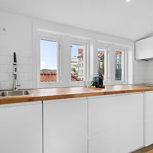Modern Penthouse With A View - Behind Bryggen Appartement